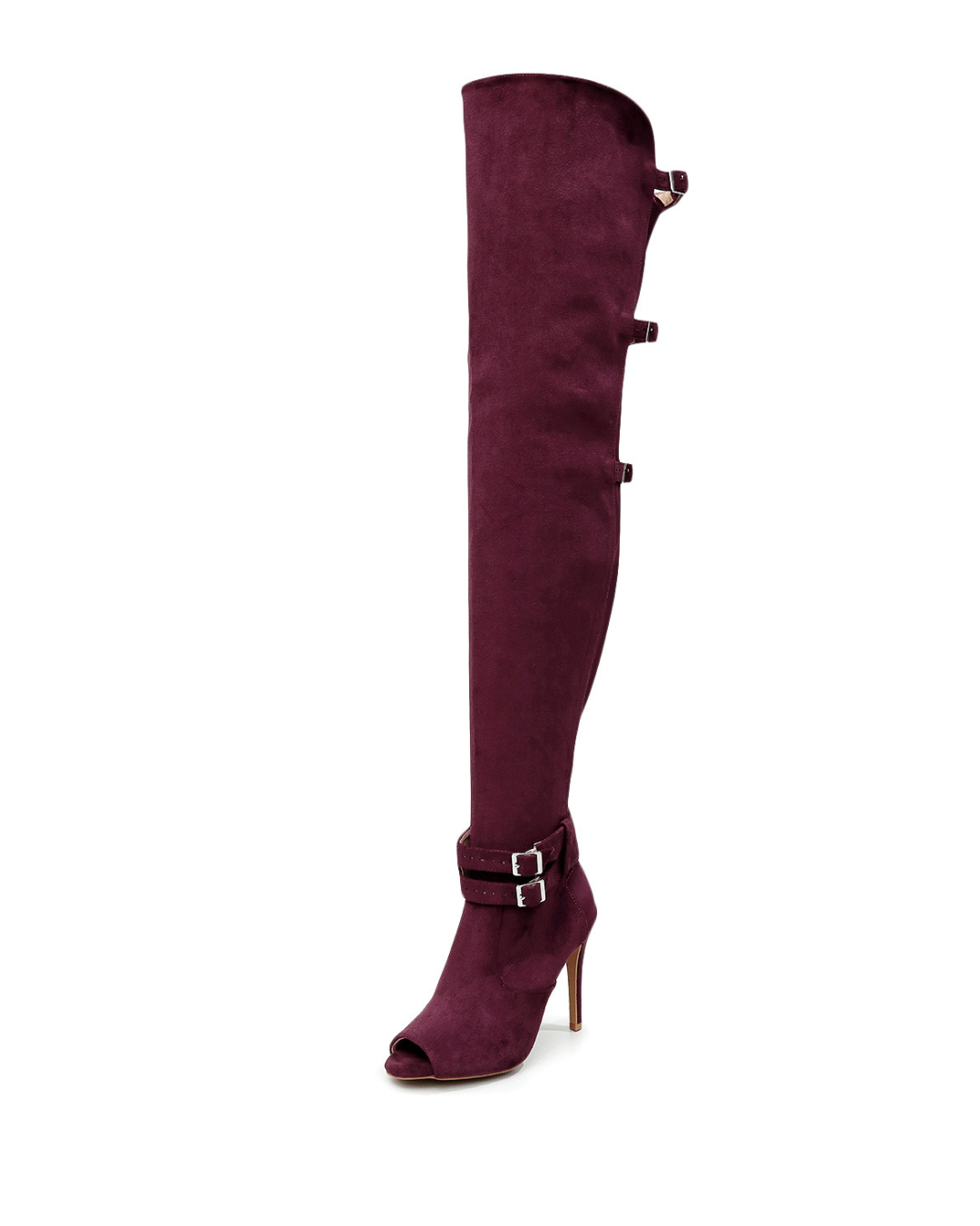Roulette - Burgundy Suede