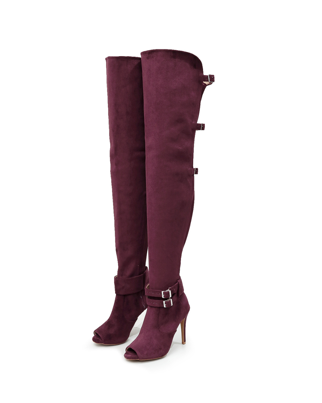 Roulette - Burgundy Suede