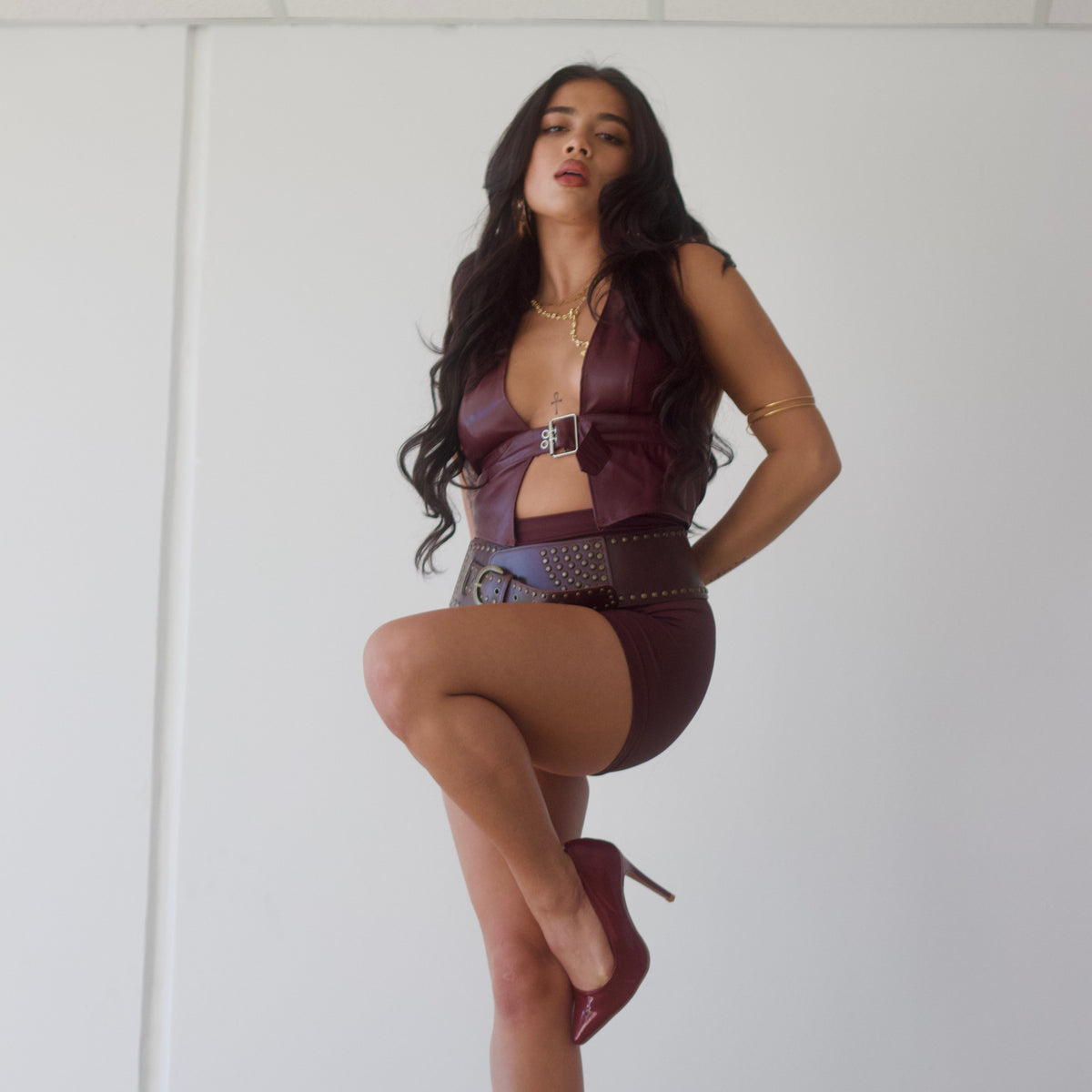 Siren Pump - Burgundy